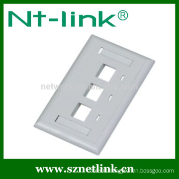 us type rj45 3 port faceplate